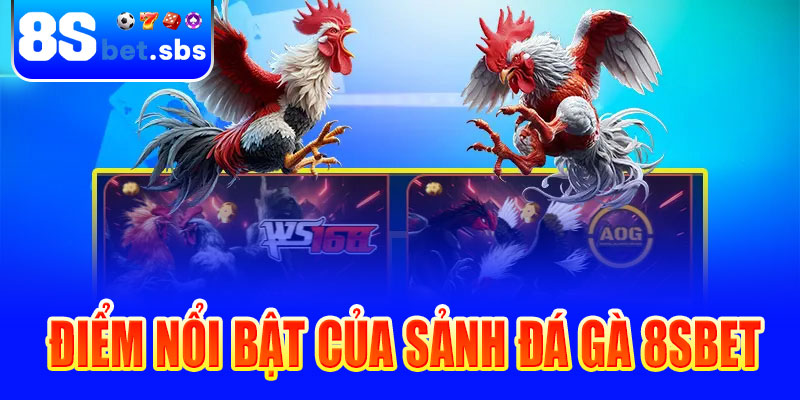 Điểm nổi bật của sảnh đá gà 8sBet